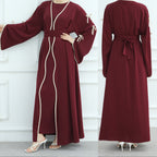 Bow Abaya Suit With Inner Top