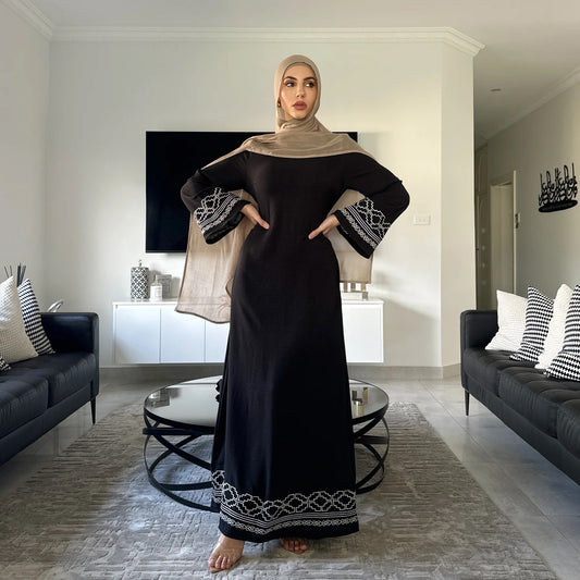 Women's Embroidered Modest Dress