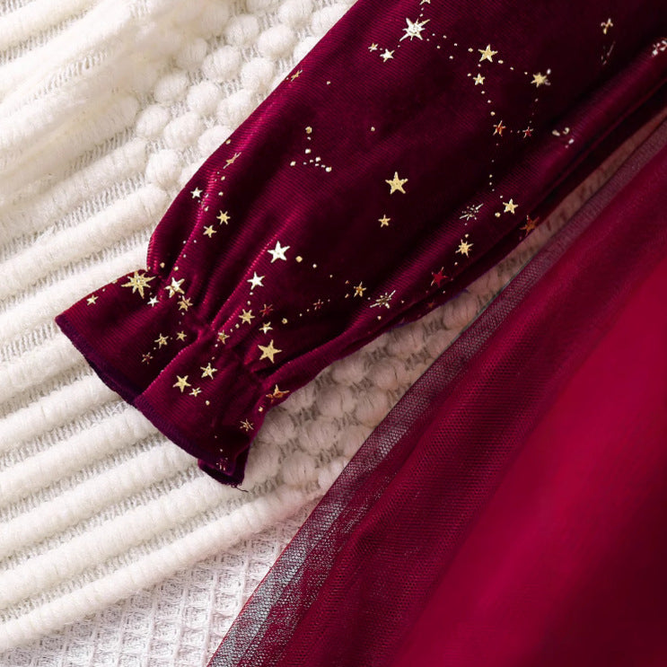 Children's Velvet Princess Dress