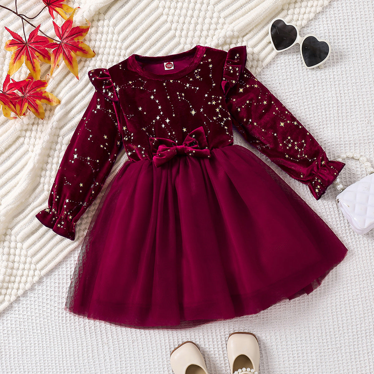 Children's Velvet Princess Dress