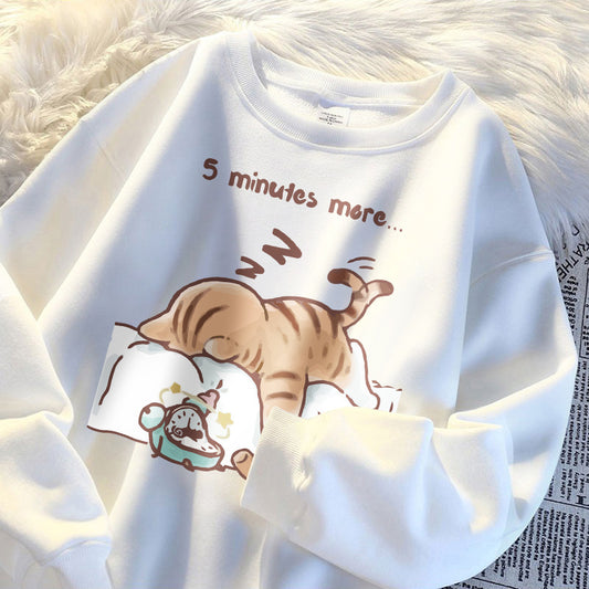 Women's Korean Style Printed Sweatshirt, Spring Fashion, Summer Top