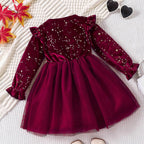Children's Velvet Princess Dress
