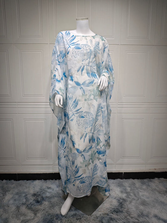 Elegante Robe für arabische Frauen, schlichtes Kleid, schlichte Mode