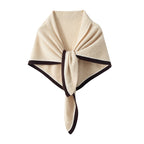 Knitted Triangular Cashmere Shawl For Women