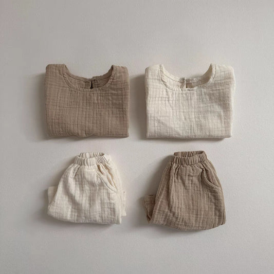 Atmungsaktives Weste- und Shorts-Set für Kinder, bequemes zweiteiliges Set