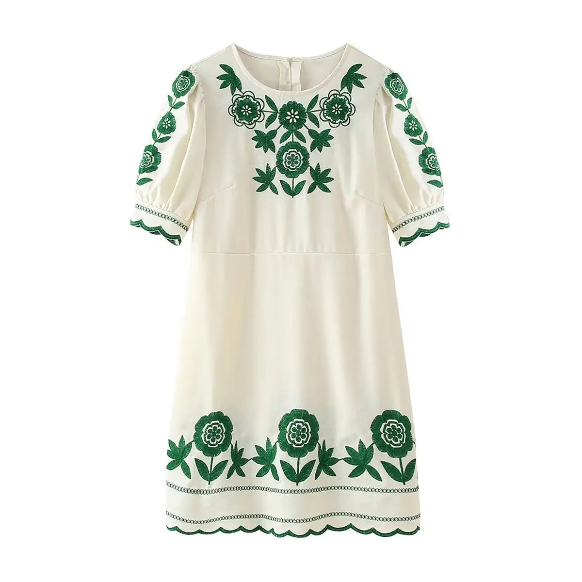 Women’s Embroidered Short Sleeve Dress