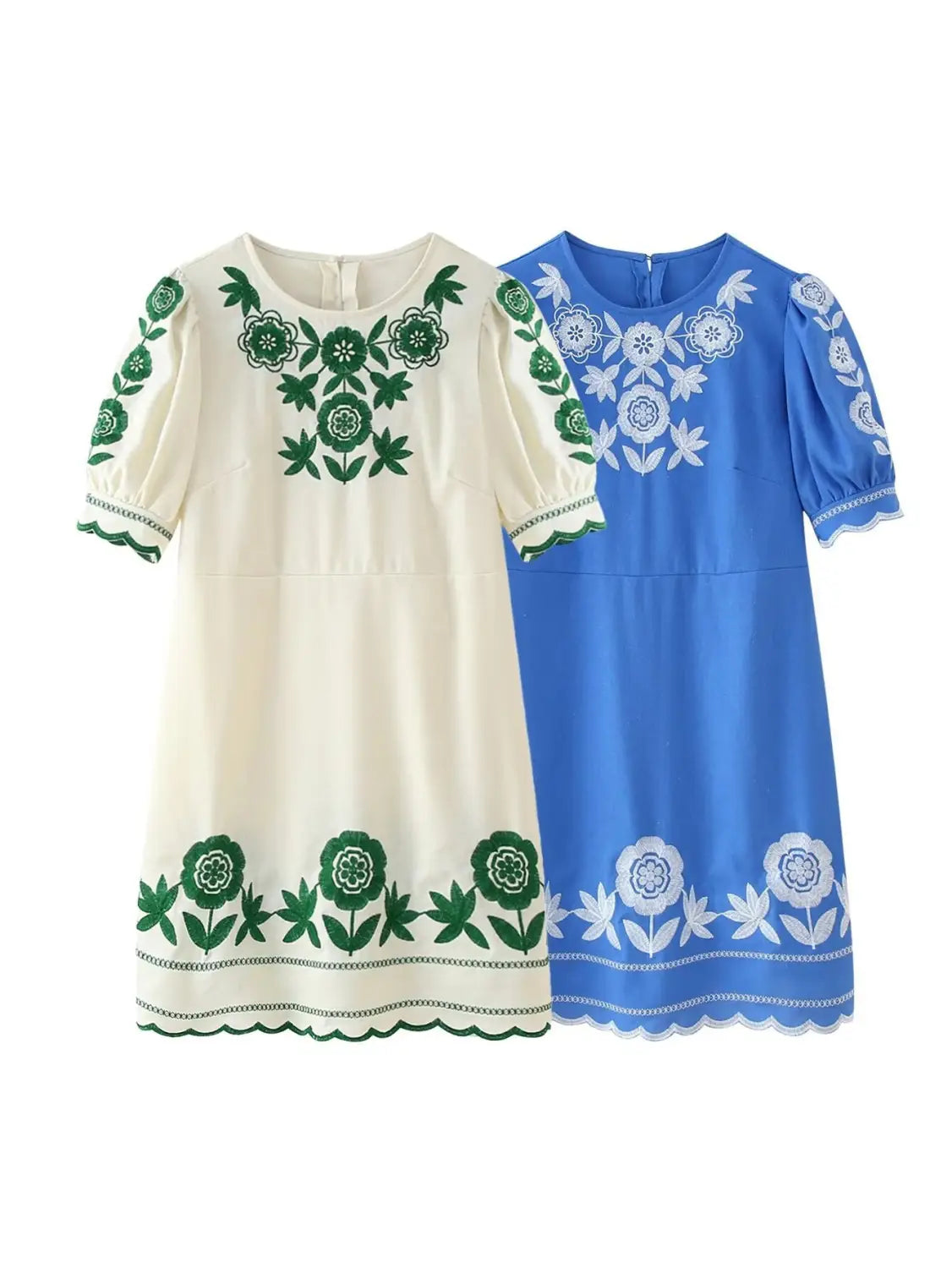 Women’s Embroidered Short Sleeve Dress