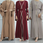 Bow Abaya Suit With Inner Top