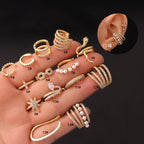 Micro Inlaid Zircon Imitation Pearl Earrings