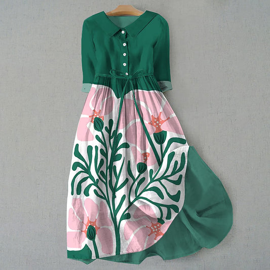 Damenkleid mit Bohemian-Print