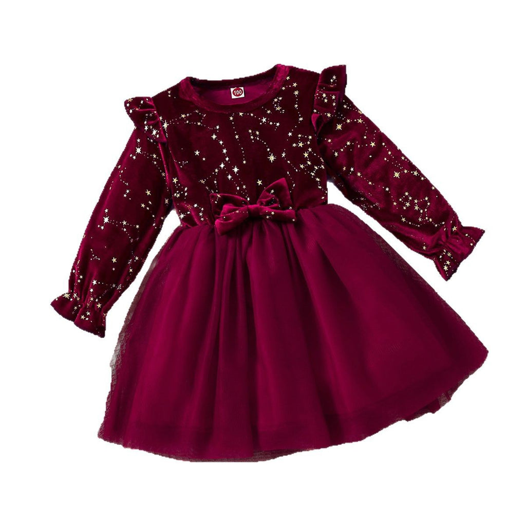 Children's Velvet Princess Dress