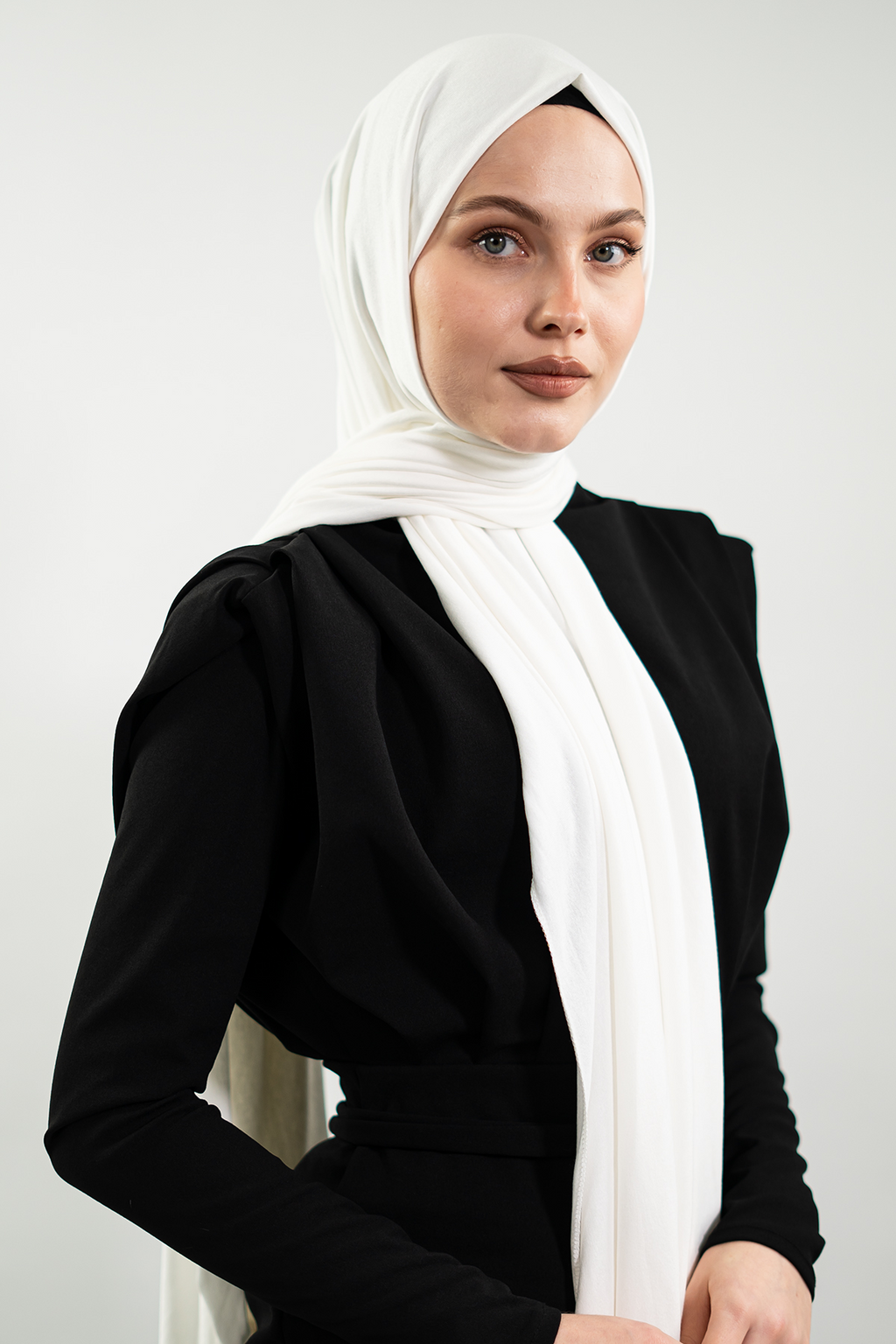 White Jersey Hijab | Lightweight Scarf