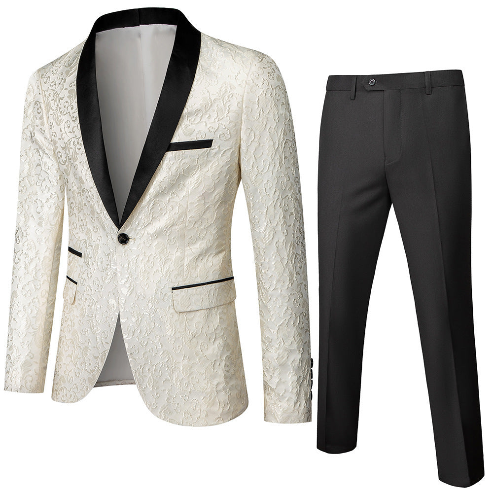 Men's Slim Fit Two-Pieces Suit | Business Casual
