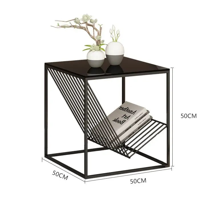 Minimalist Iron Art Sofa Side Table Corner Bedside Table