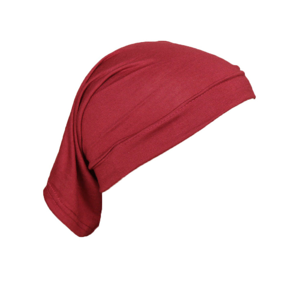 Modal Monochrome Hijab Cap - Elastic Cotton Inner Bonnet