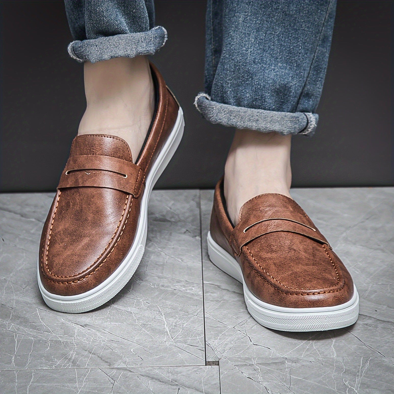 Men's Solid Colour Casual Shoes