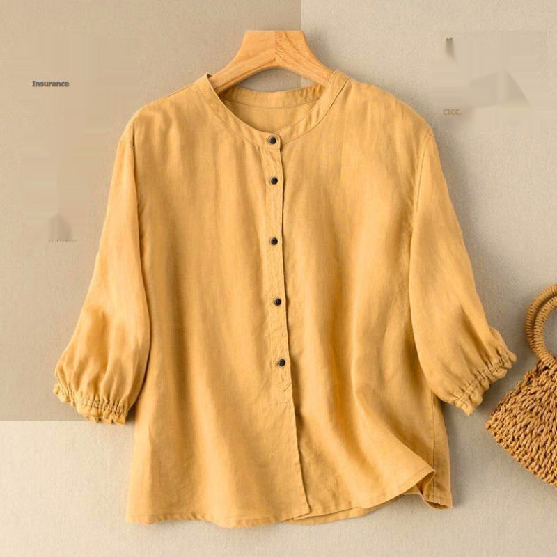 Damen Sommerbluse im Retro-Stil