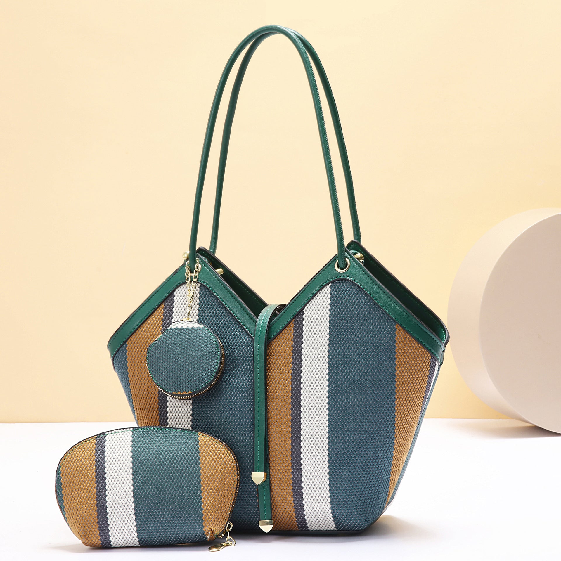 Premium Colour-Block Tote Bag | High-Capacity Everyday Handbag