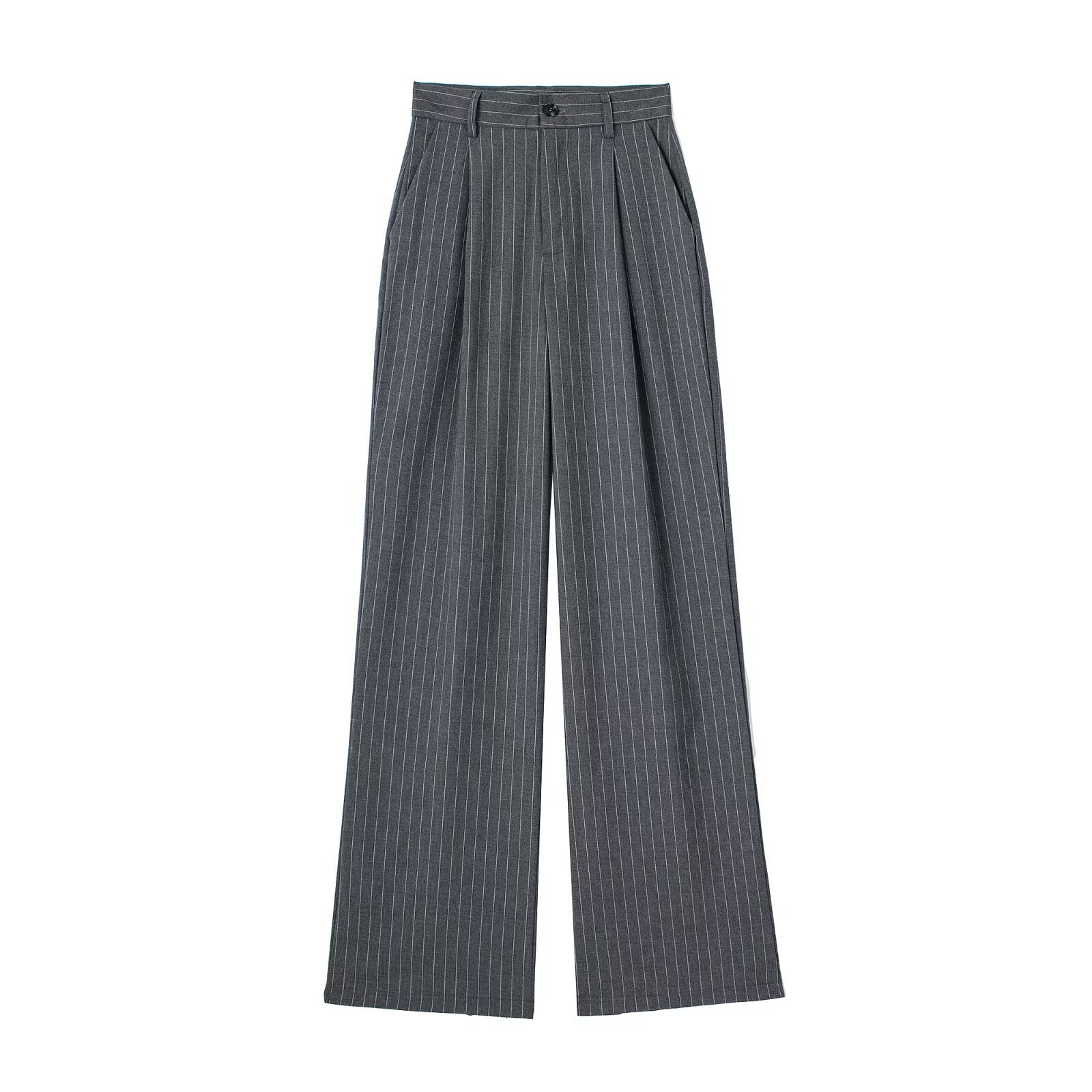 High-Waisted Pleated Wide Leg Trousers | Workwear