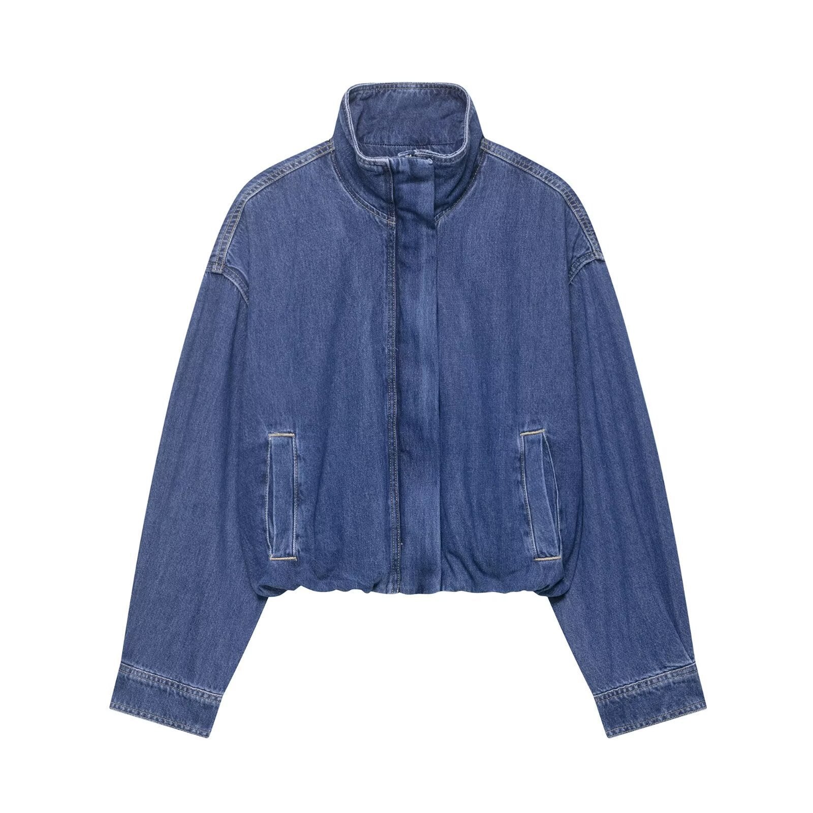 Classic Blue Denim Jacket – Timeless Outerwear for Women