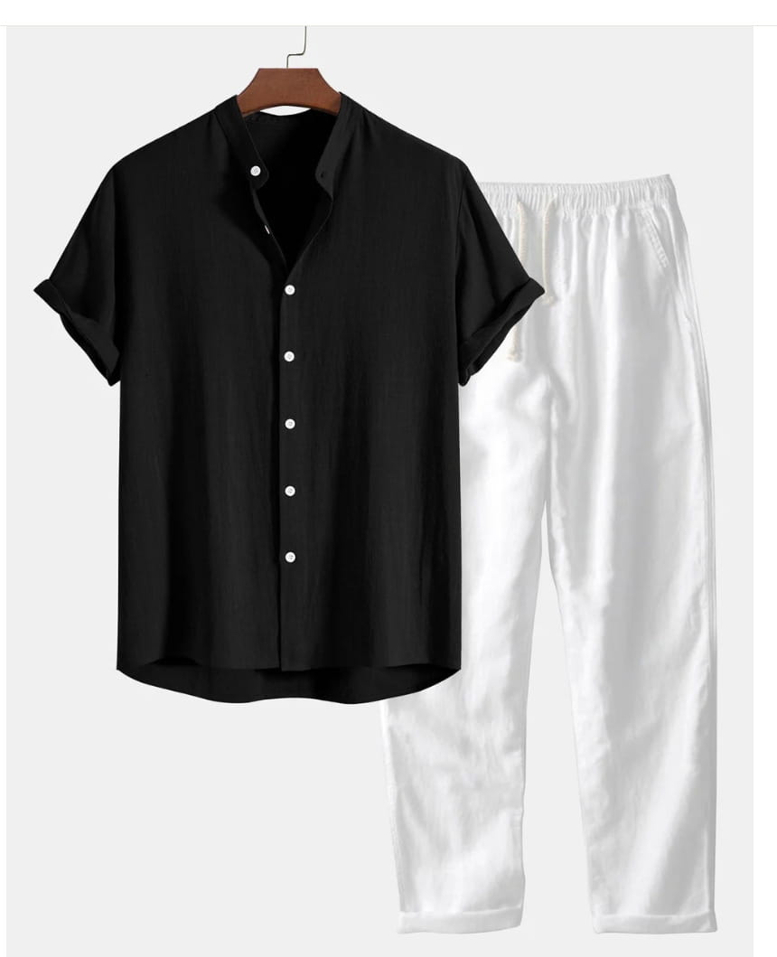 Men’s Casual Short Sleeve Shirt & Pants