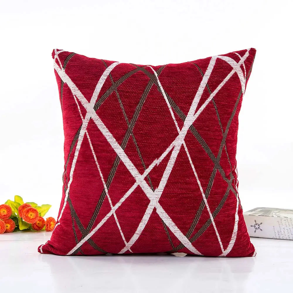 Luxury Striped Cushion Cover