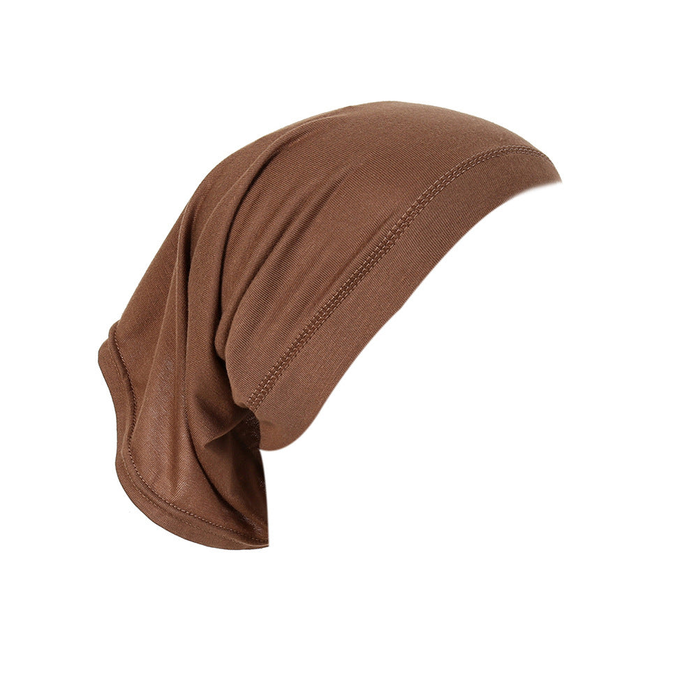Modal Monochrome Hijab Cap - Elastic Cotton Inner Bonnet