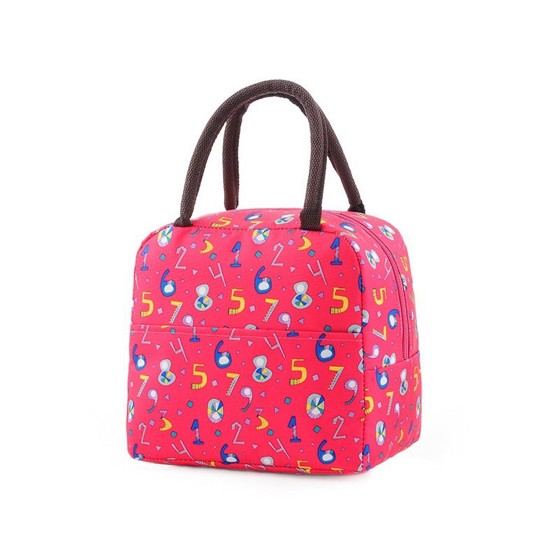 Aluminum Foil Thick Lunch Bag - Digital Rose Red - Lunch bag