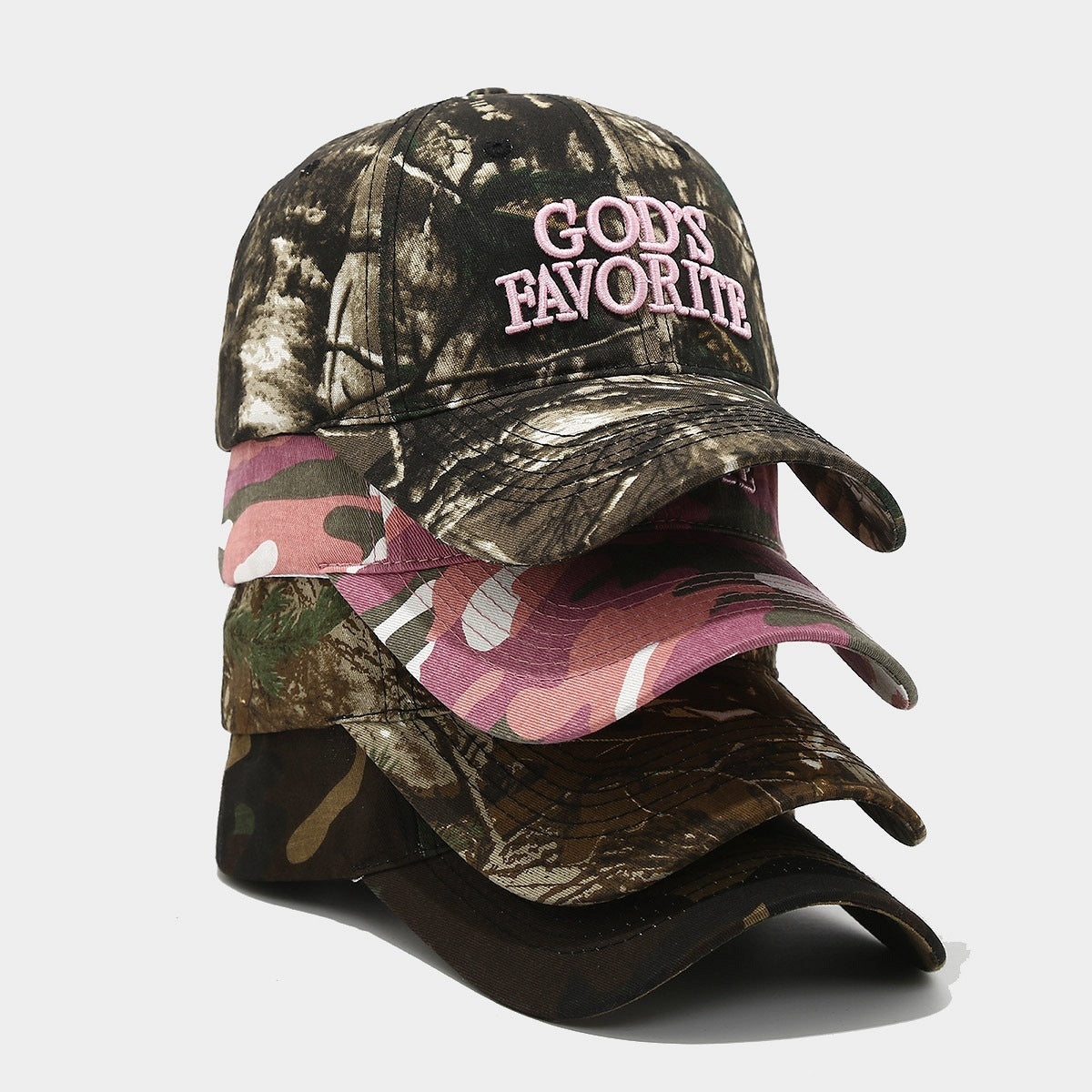 American Retro Baseball Cap Outdoor Jungle Camouflage Distressed Hat - Sun Hat