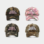 American Retro Baseball Cap Outdoor Jungle Camouflage Distressed Hat - Sun Hat