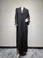 Arab Women’s Abaya Robe Islamic Clothing Modest Fashion - Black / L - Abaya