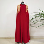 Arabian Nights Evening Dress - Wine Red / 2XL - Dress