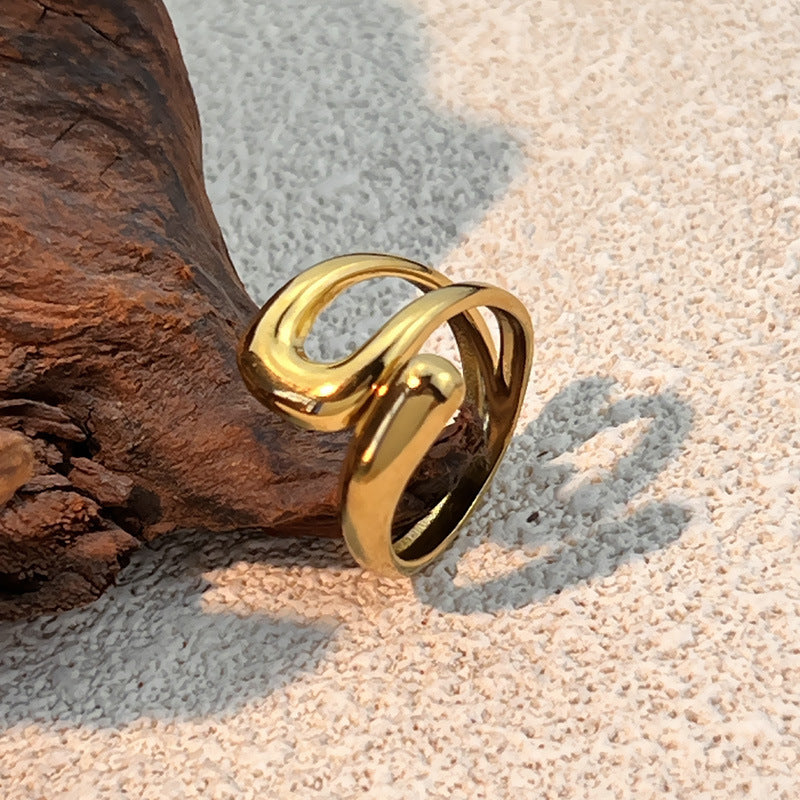 Striped Minimalist Ring for Women