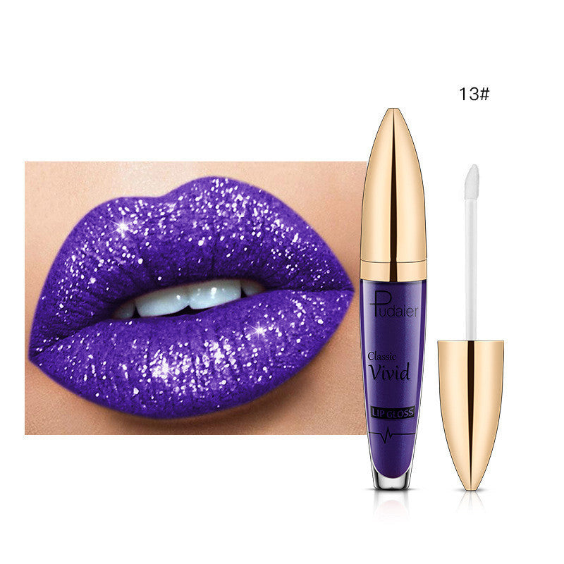 Pudaier Glitter Flip Matt Schimmer Lipgloss