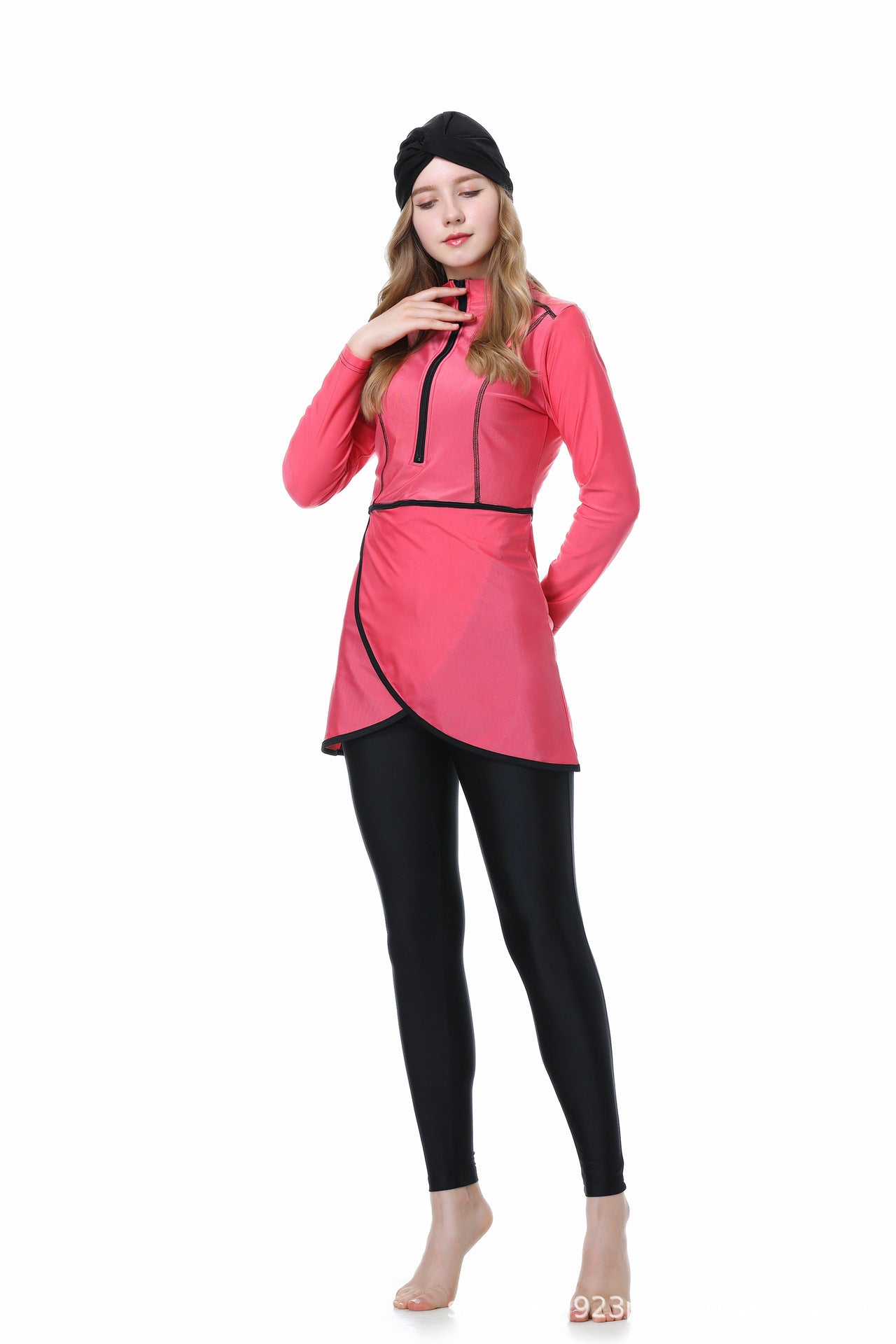 Sun Protection Three-pieces Modest Swimsuit Set