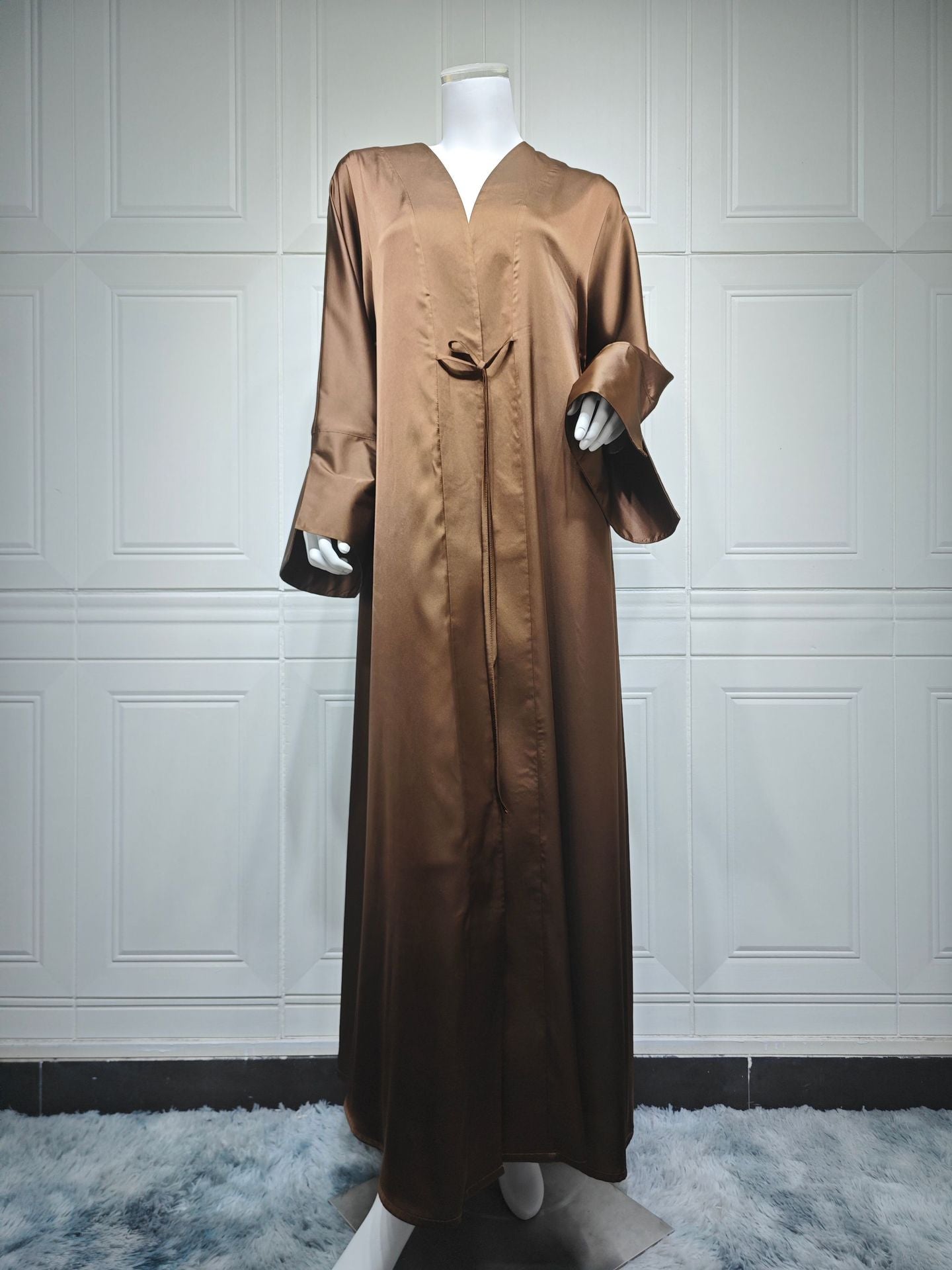 Solid Colour Abaya Robe