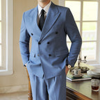Men’s Double Breasted Thick Suit