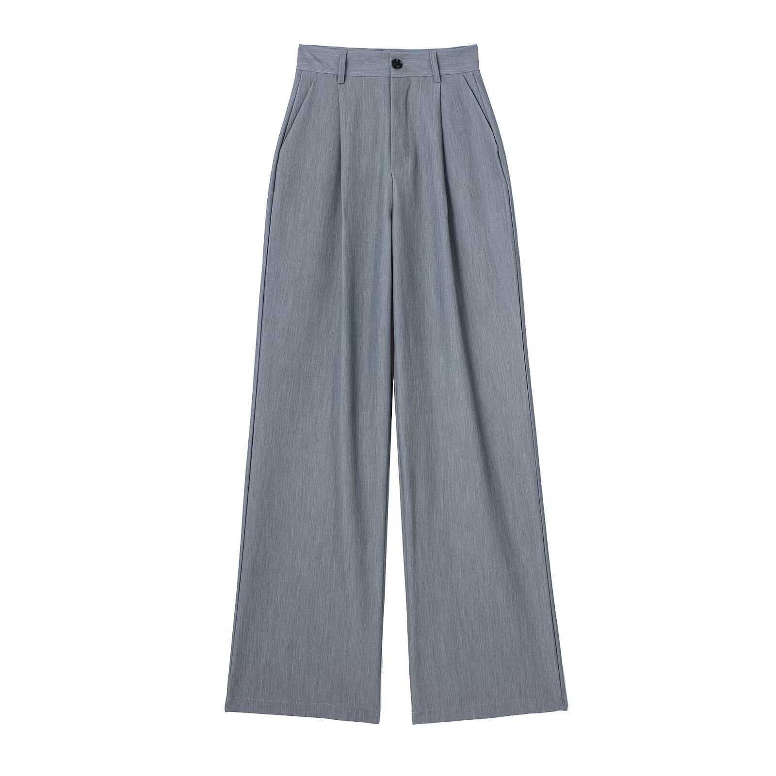 High-Waisted Pleated Wide Leg Trousers | Workwear