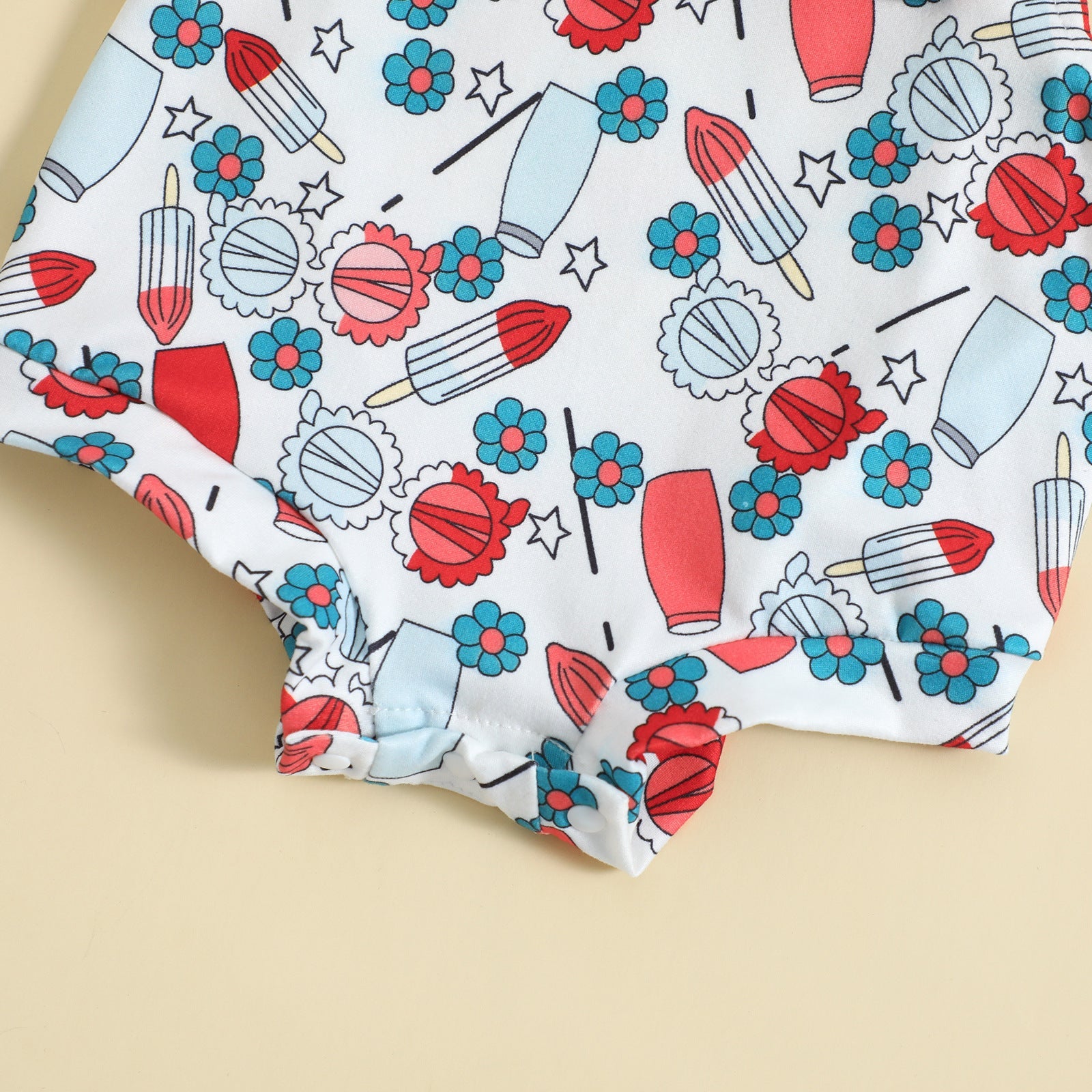 Babies’ Printed Front Knotted Suspender Pants - Babies’ suspender