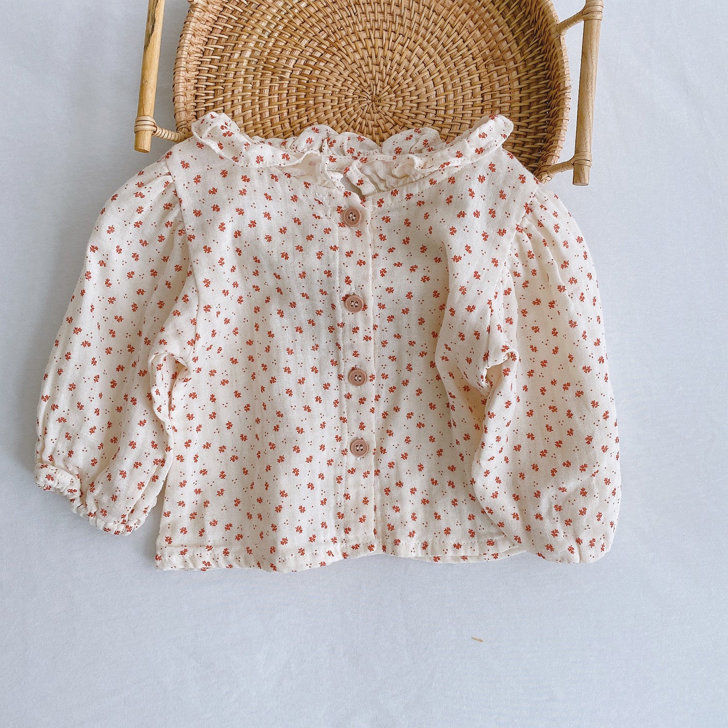 Baby Girls’ Romper Kids’ Birthday Gifts - Floral shirt / 66cm