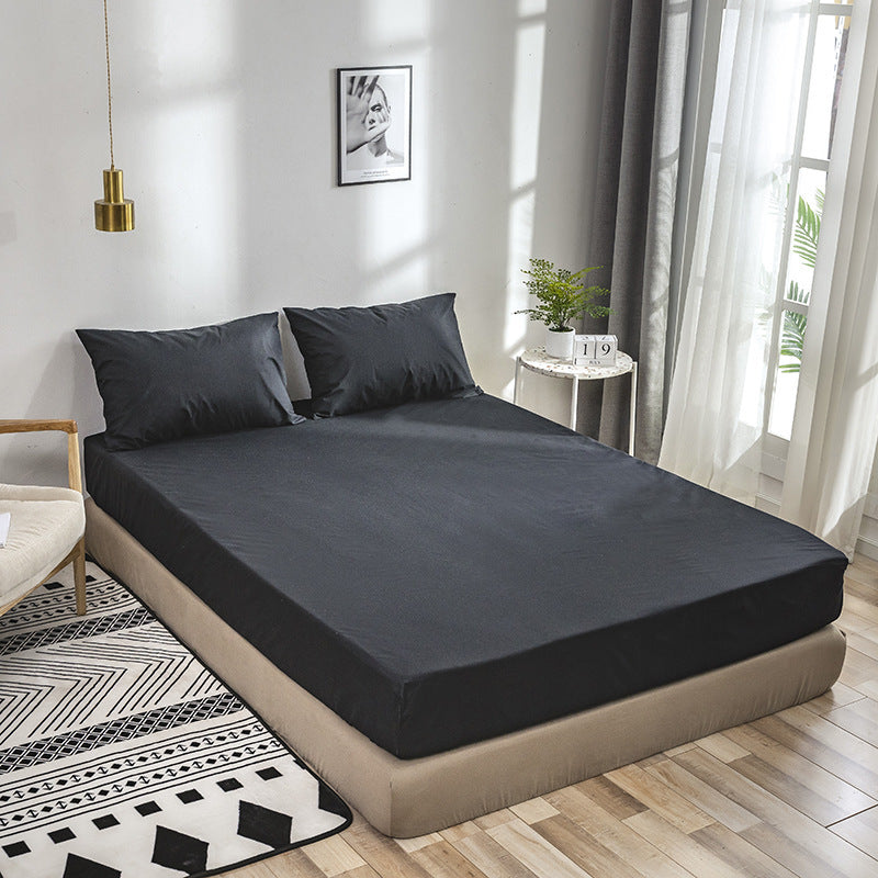Basic Fitted Bed Sheet Set - Black A / 50X75X2 - Bedsheet