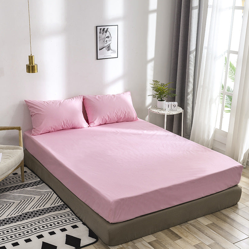 Basic Fitted Bed Sheet Set - Pink A / 50X75X2 - Bedsheet