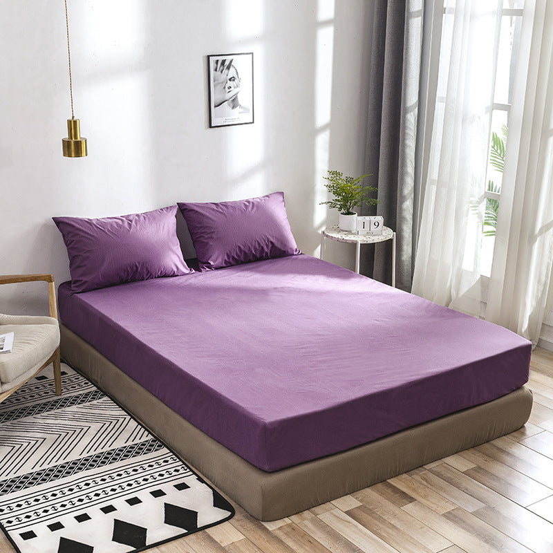 Basic Fitted Bed Sheet Set - Purple A / 50X75X2 - Bedsheet