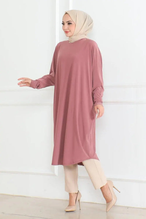 Mec Bat Sleeve Loose Tunic