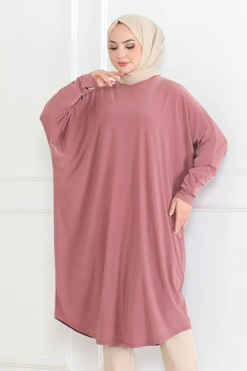 Mec Bat Sleeve Loose Tunic