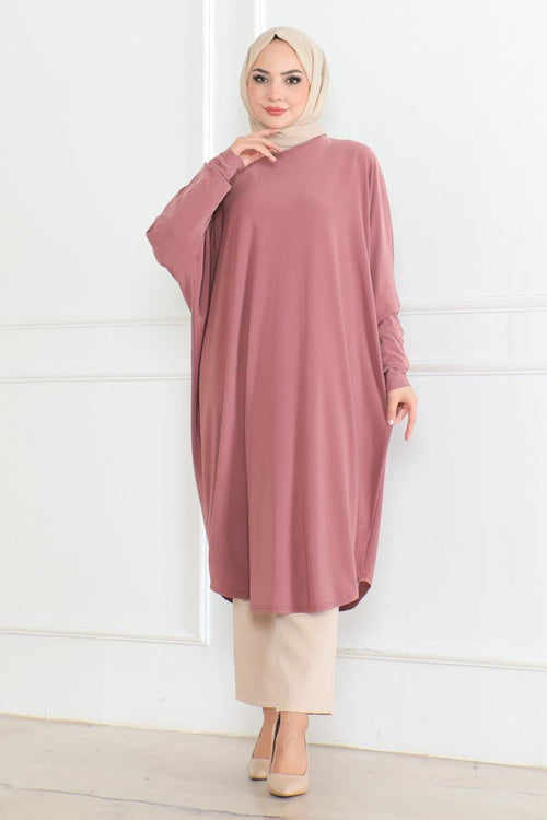 Mec Bat Sleeve Loose Tunic
