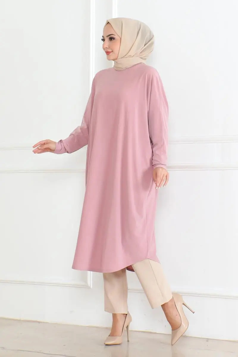 Mec Bat Sleeve Loose Tunic