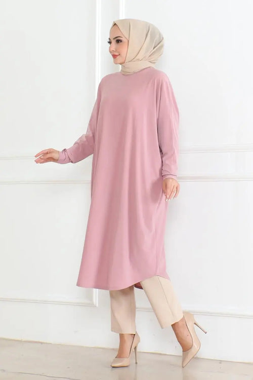 Mec Bat Sleeve Loose Tunic