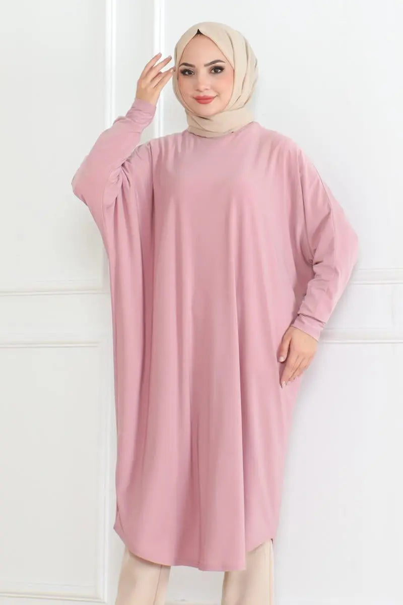 Mec Bat Sleeve Loose Tunic