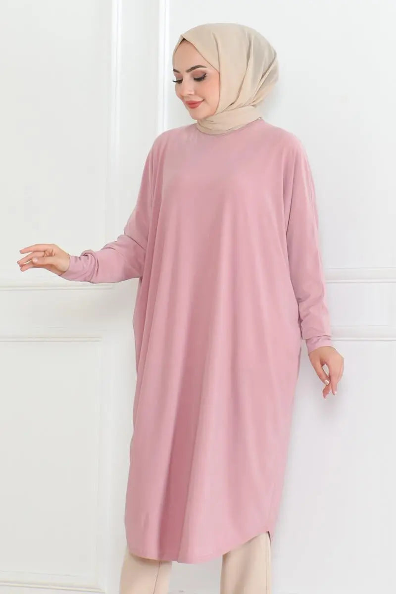 Mec Bat Sleeve Loose Tunic